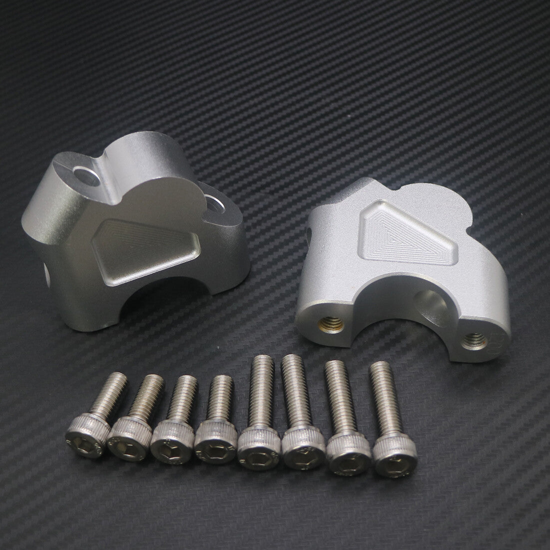 Silver 32mm CNC Machining Handlebar Riser Bar Clamp for BMW R1200GS LC ADV 14-18 Q