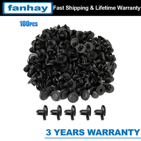 100PCS for Honda Accord for Civic for Acura MDX TSX TL Bumper Rivet Fender Clip Retainer Q