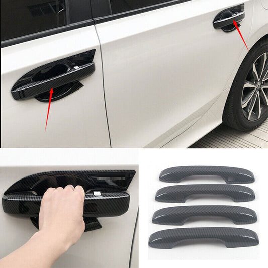 for Acura Integra 2023-2024 ABS Carbon Car Door Handles Cover molding Trim n