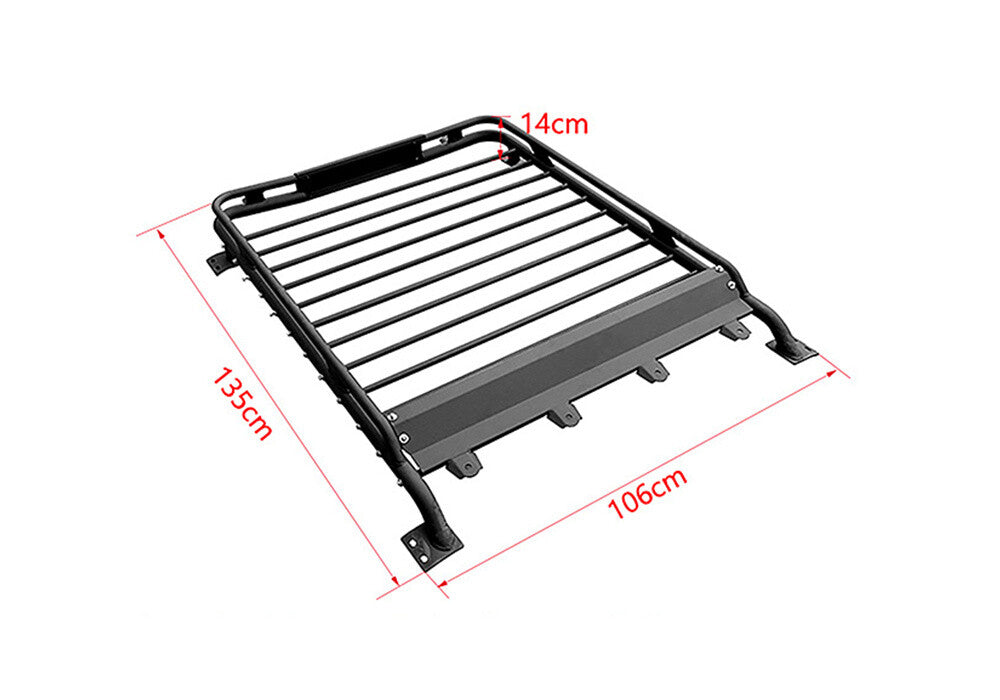 Iron Black Roof Luggage Rack Basket Metal Carrier Box for Suzuki for Jimny 2012-2017