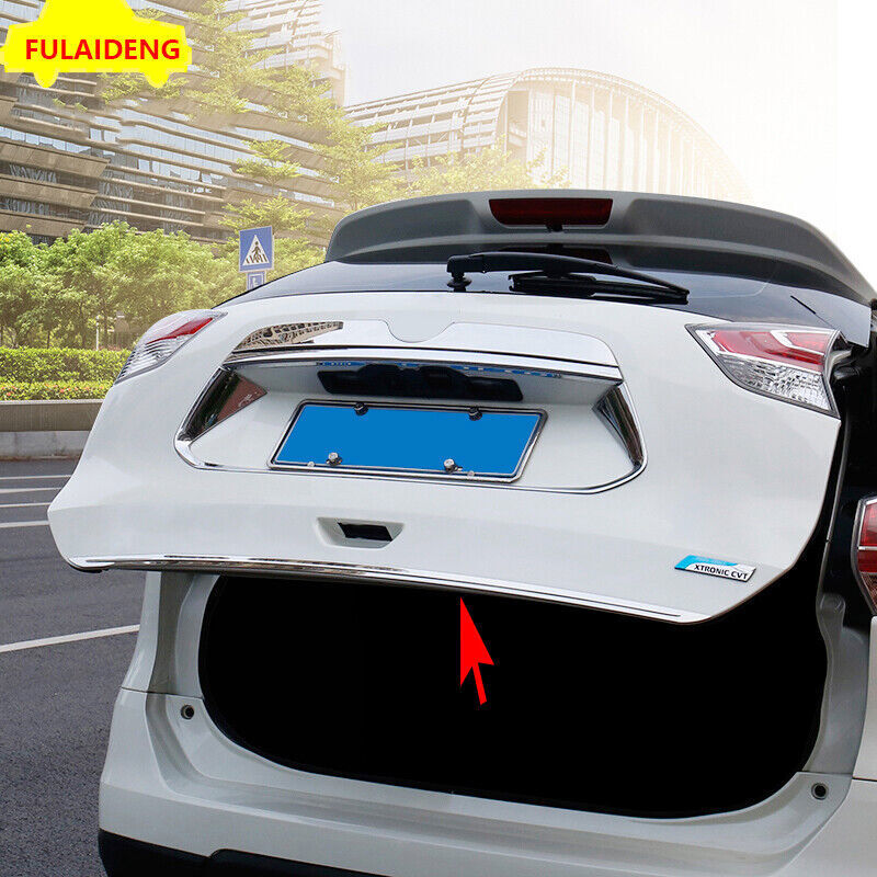 1p for Nissan Rogue 2014-2021 Stainless Lower Trunk Tailgate Door Lid Edge Trim