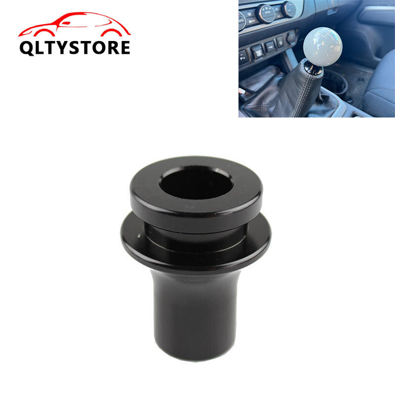 M10x1.5 Shift Knob Boot Retainer Jam Nut Adapter Black Manual Gear Shifter Lever Q