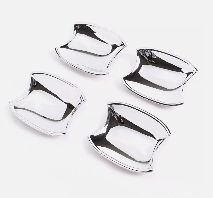 ABS Silver Chrome Rear Tailgate Exterior Handle Cover for Tundra 2007-13- v