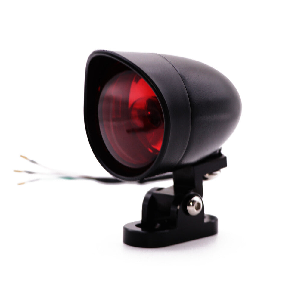 Black Retro Bullet Tail Brake Light for Harley Chopper Bobber Cafe Racer Custom Q