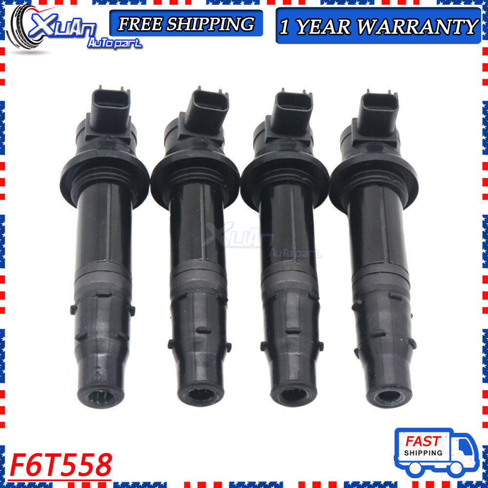 Ignition coil 4-piece set F6T558 suitable for Yamaha MT-07 R6 RJ15 Bj YZF R1FZ8 F6T558 4 pieces - v