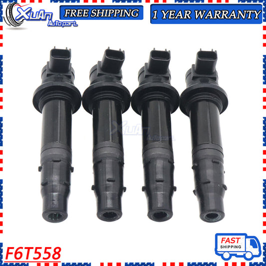 Ignition coil 4-piece set F6T558 suitable for Yamaha MT-07 R6 RJ15 Bj YZF R1FZ8 F6T558 4 pieces - v