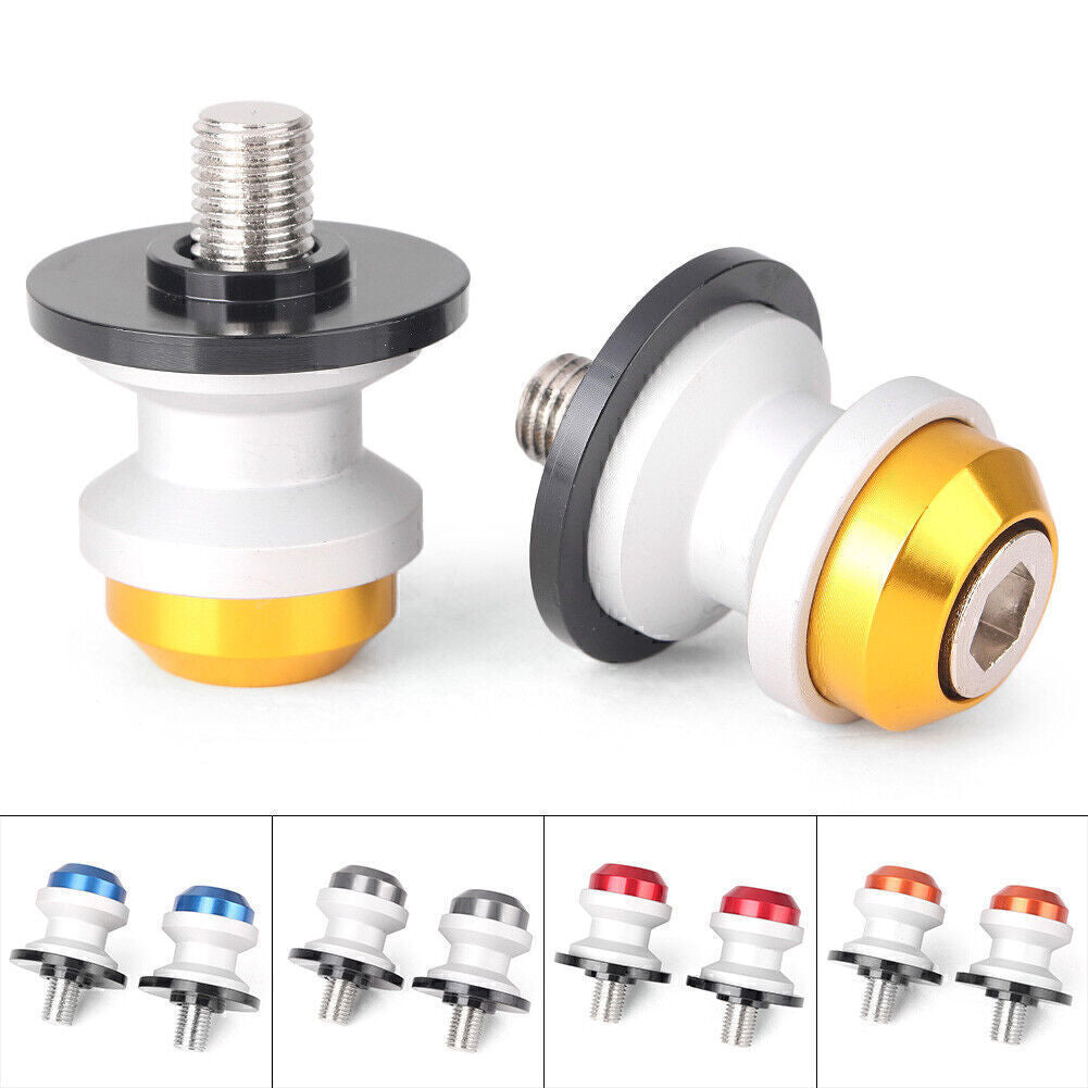 Gold 10mm CNC Motorcycle Swingarm Sliders Spools for kawasaki Z750 Z750 Z1000ly
