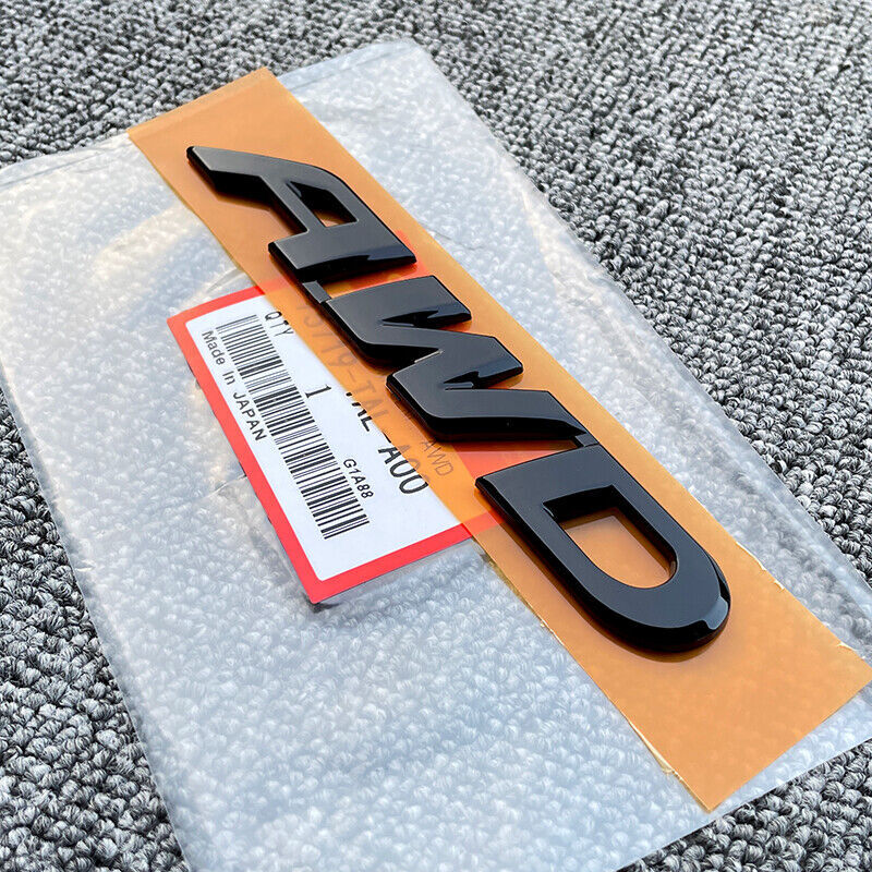 AWD badge, trunk badge for Honda HRV, CR-V, Pilot RIDGELINE.