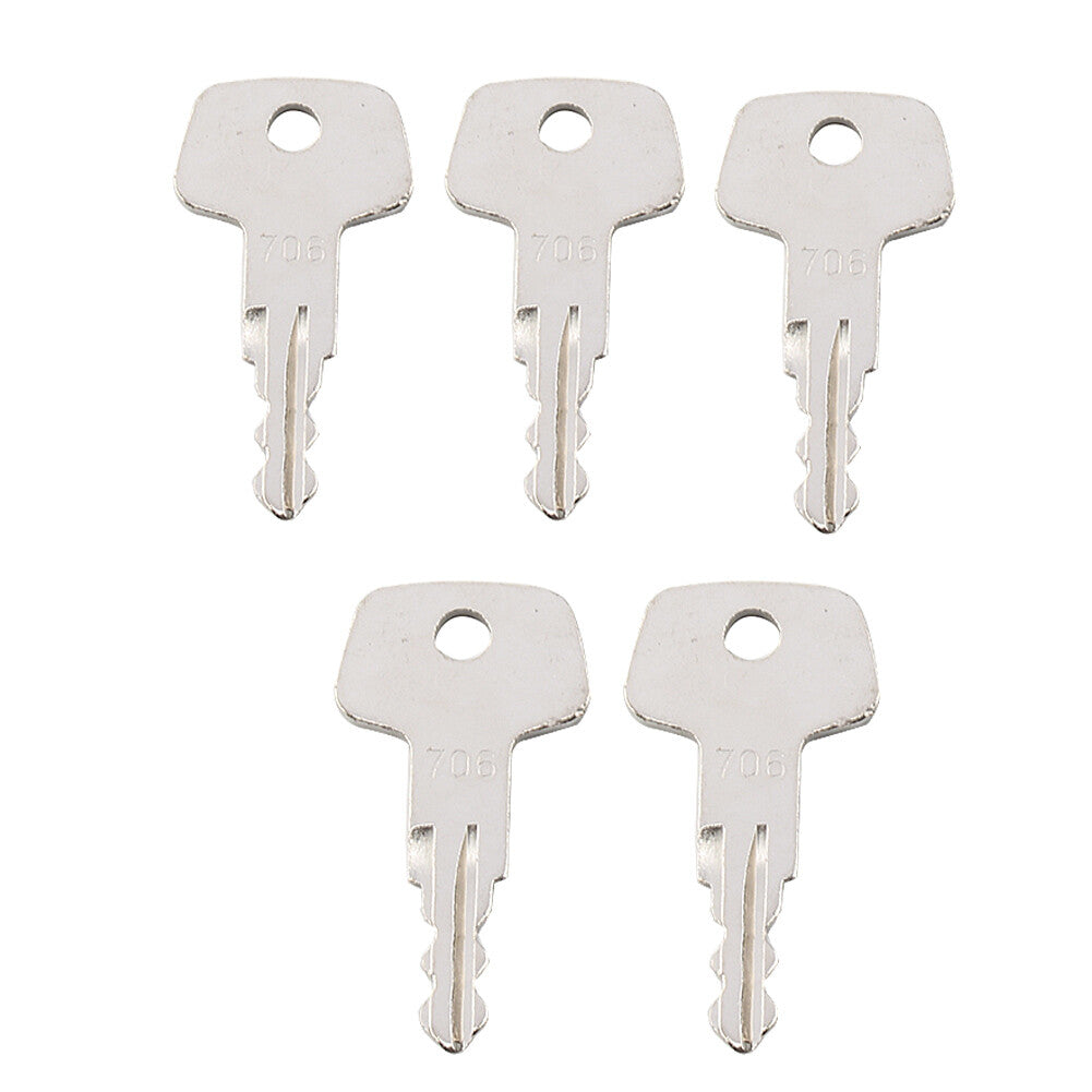 Fuel Cap Keys 5PCS Fits for Heavy Equipment Fuel Cap Model J2 706