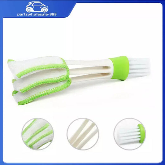 1 Car Cleaning Accessories Auto Air Conditioner Vent Blinds Brush Cloth Cleaner