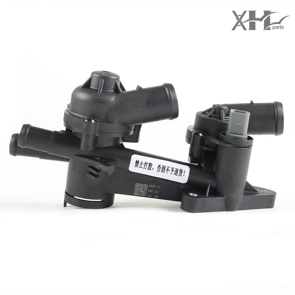 Coolant Thermostat Housing Assembly Fit for VW Polo for SKODA Rapid 03C121111AM Q