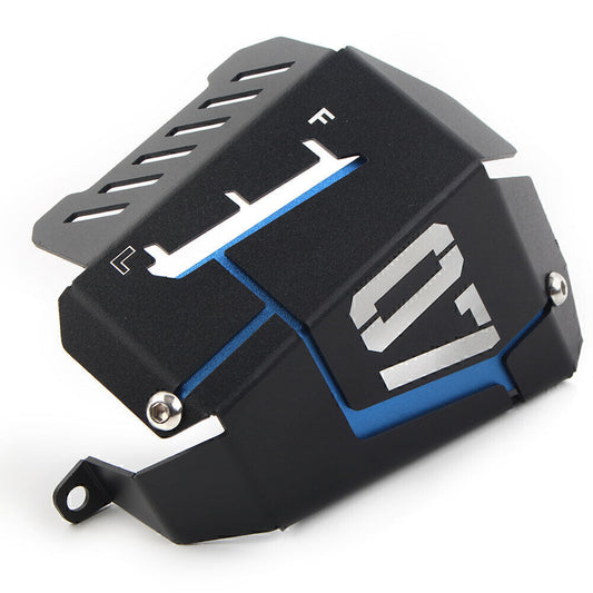 Blue Radiator Water Coolant Reservoir Tank Guard Cover for Yamaha FZ-07 MT-07