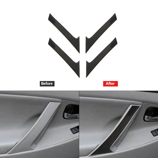 Carbon Fiber Door Pull Handle Decorative Trim Cover for Toyota for Camry 2007-2011