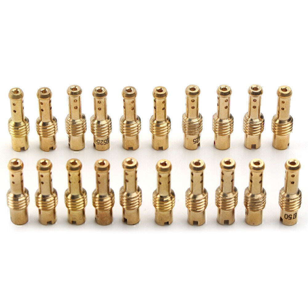 10x Carburetor Main Jet For VM TM TMX Carburetor 12.5 15, 17.5,20,22.5-60