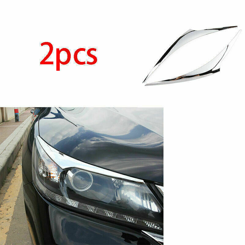 for Honda Accord 2014-2015 Chrome ABS Car Headlight Front Lamp Eyelid Cover Trim