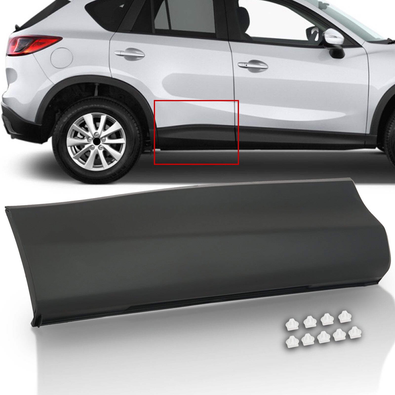 Passenger Side Rear Door Molding and Belt Line for 2013-16 for Mazda CX-5 KD5351RC0B- v