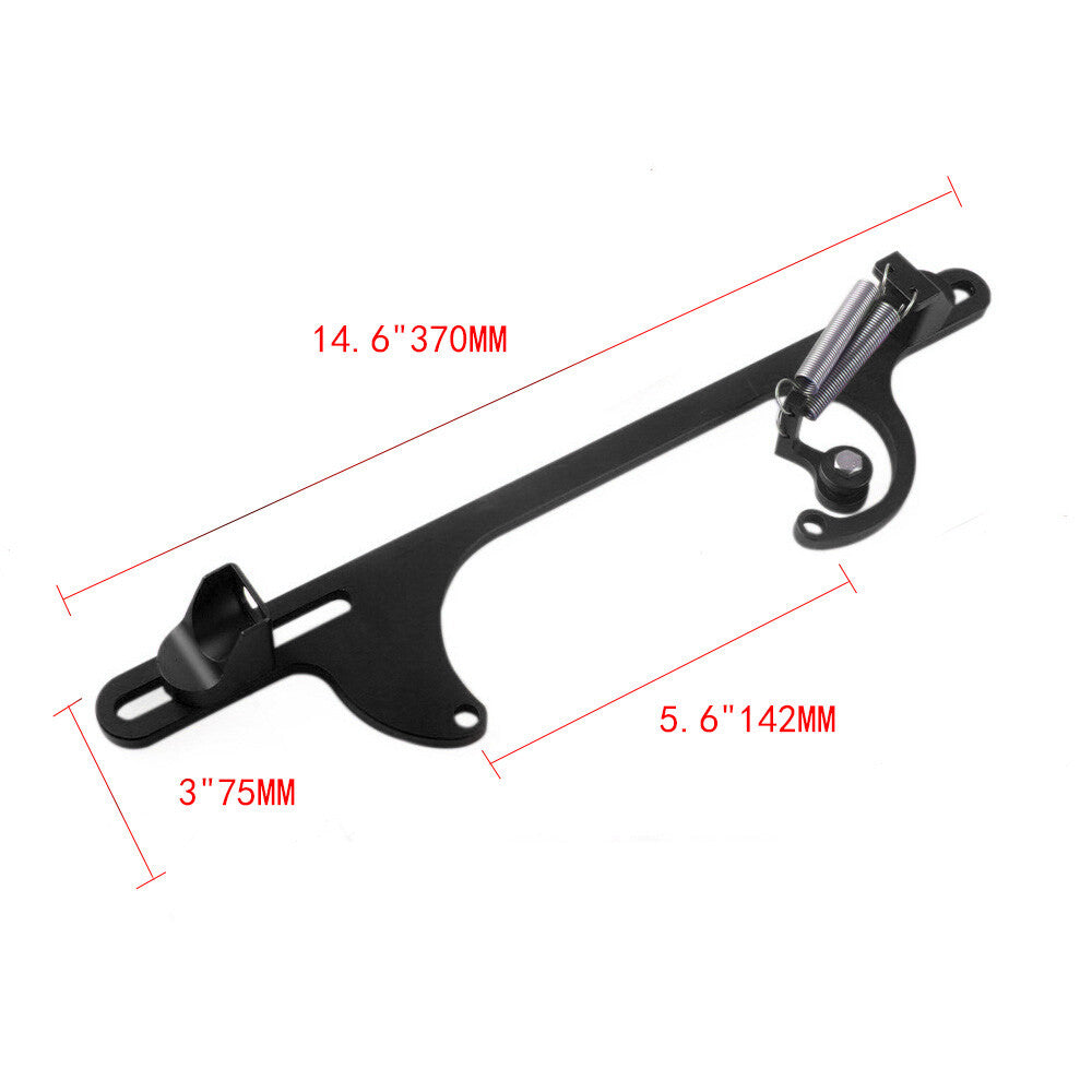 NEW Aluminum BK throttle Cable Carb Bracket Carburetor 350 For Holley 4160 4150 Q
