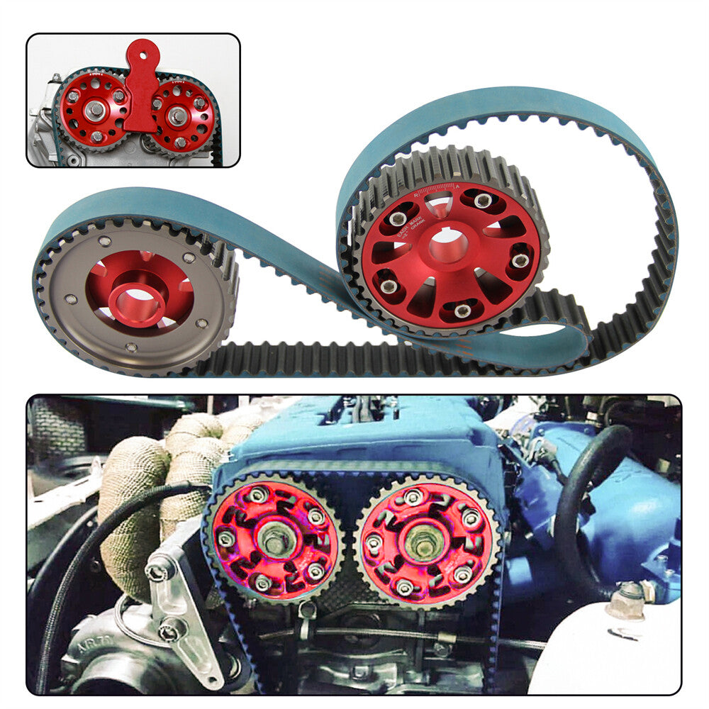 Timing Belt + Cam Gear for Honda for Civic Si 99-00 Del Sol 94-97 B16 B16A B16A2 Red