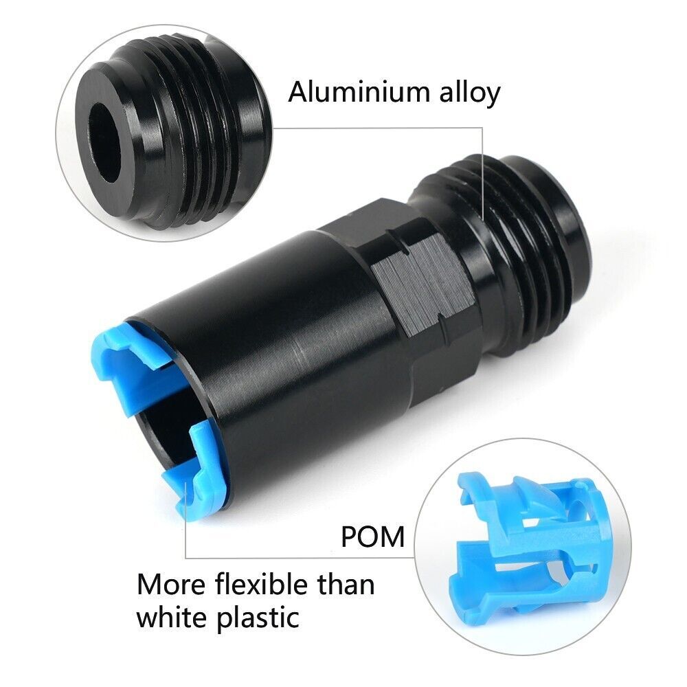 EFI Fitting 8AN Male to 3/8”Hose Quick Connect Fuel Rail Line Fitting Adapter Q