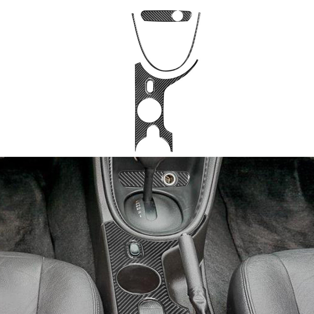 4Pcs Interior Front Door Handle Carbon Fiber Cover Trim for Fiat 500L 2014-2017 v