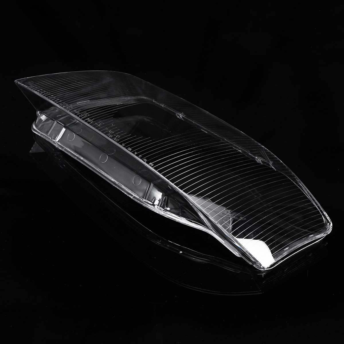 A pair of headlight lens covers for Audi A6 C5 1999 - 2002, caps L+R