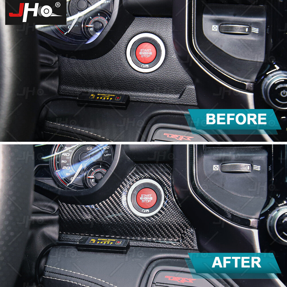 Car Engine Start Stop Button Cover Trim for Ford for Dodge for RAM TRX Accessories 2019+