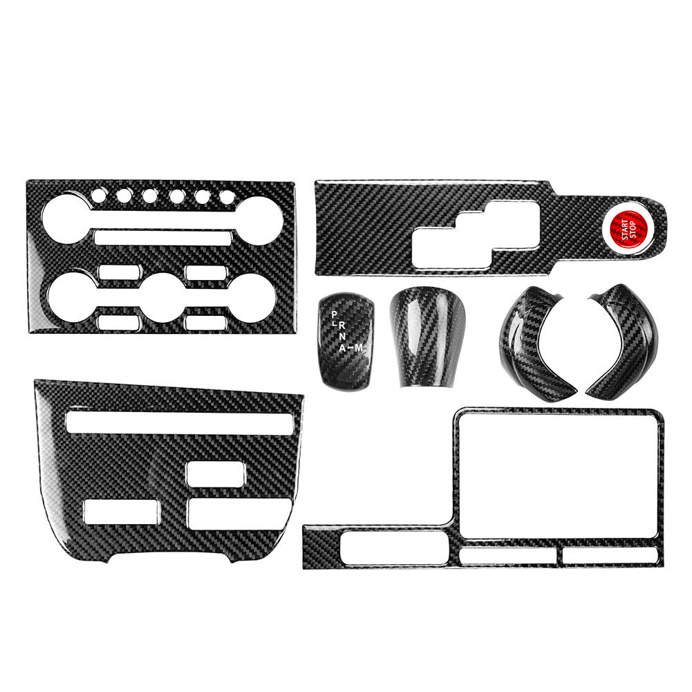 9Pcs Center Console Gear Shift Panel Decoration Cover Trim FIT for Nissan GTR R35