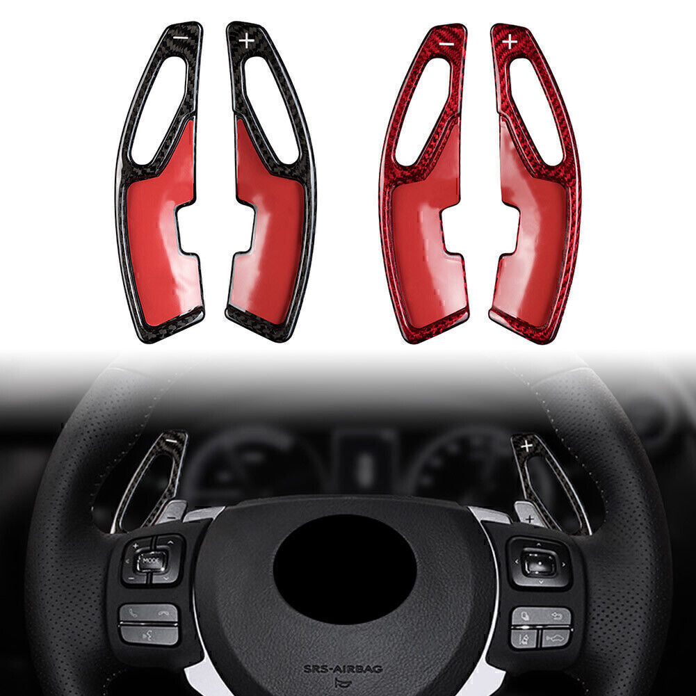 2-Piece Carbon Fiber Steering Wheel Paddle Paddles for LEXUS IS NX RX GS