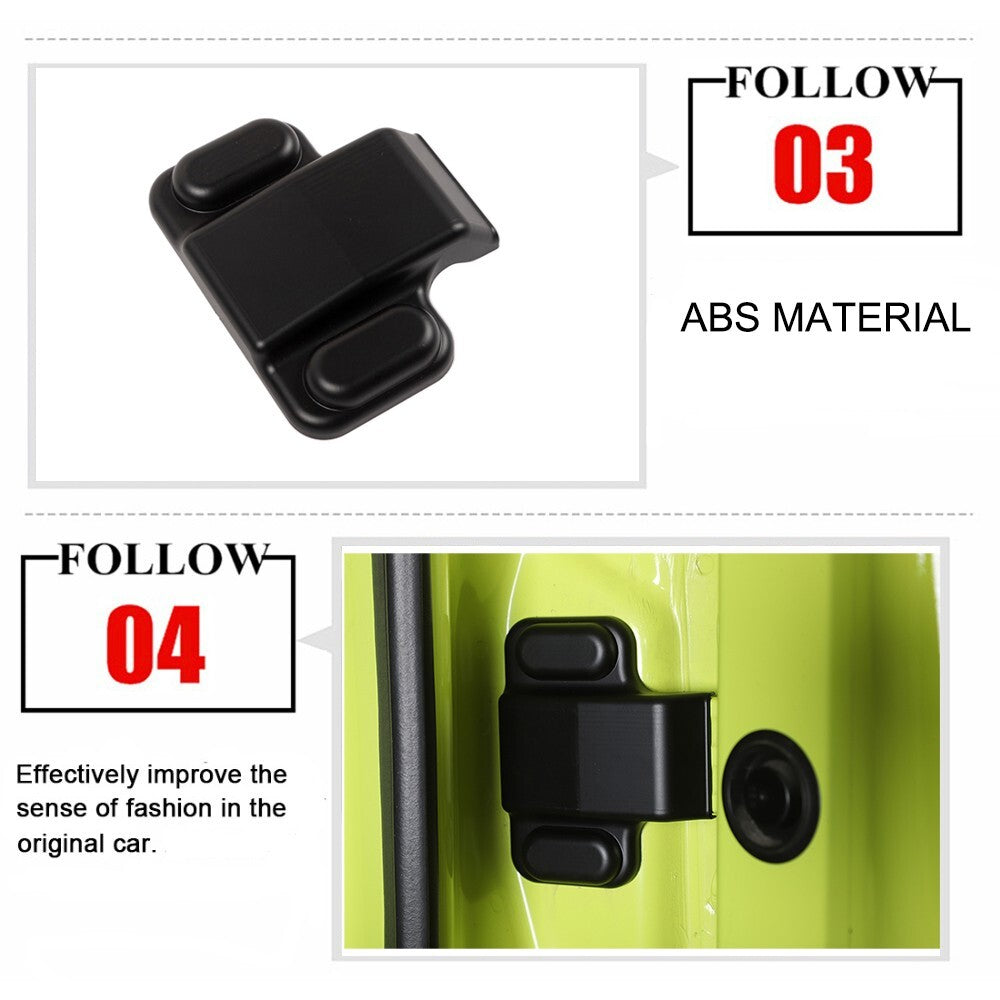 Black Tailgate Screw Protection Cover Trim for Suzuki for Jimny JB64 JB74 2019-2023