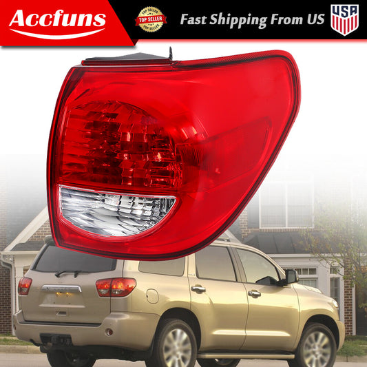 New right taillight suitable for 2008-2017 Sequoia, right-hand halogen red rear taillight. n
