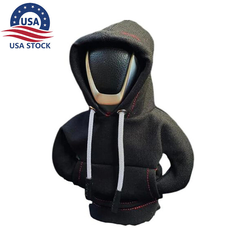 1PC Car Gear Shift Cover for Mini Hoodie Car Gear Shift Knob Cover Shirt Black Shift Q