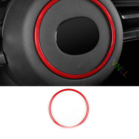 1P for Mazda CX-30 CX30 2020-2024 Red Inner Steering Wheel Horn Ring Trim Cover