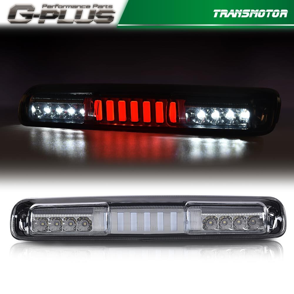 LED 3rd brake tail light cargo light smoke fits 99-07 Silverado for Sierra - v