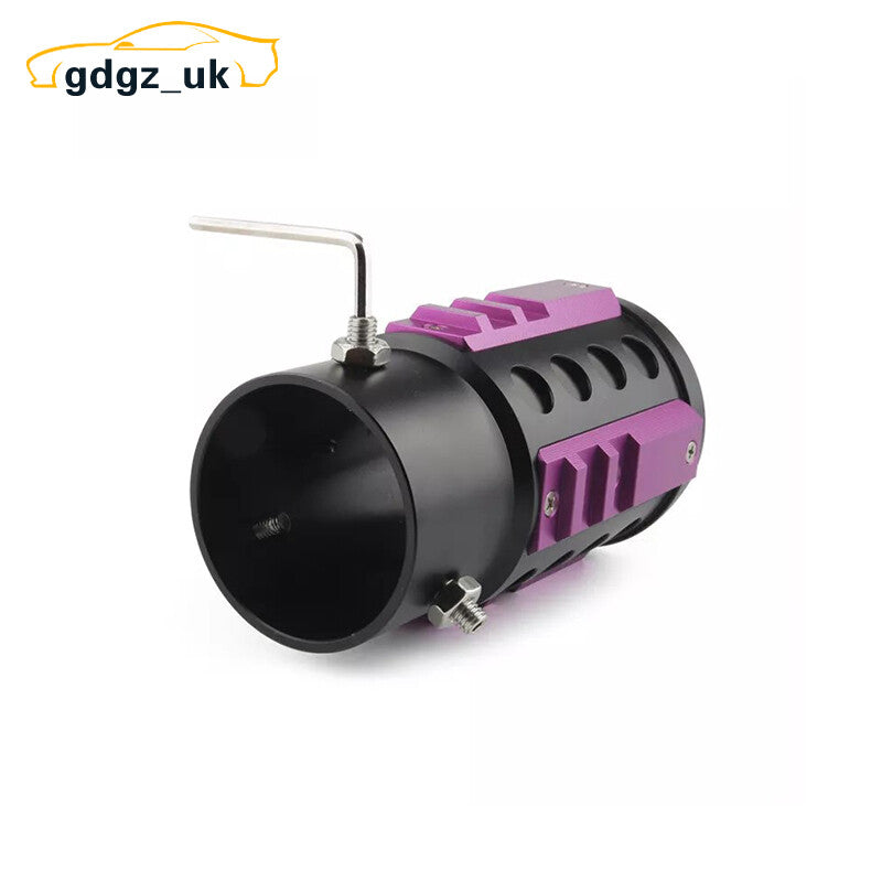 Car Aluminum Tail Throat Rear Exhaust Pipe Muffler Tip for 1.5-2.5 Pipe Purple