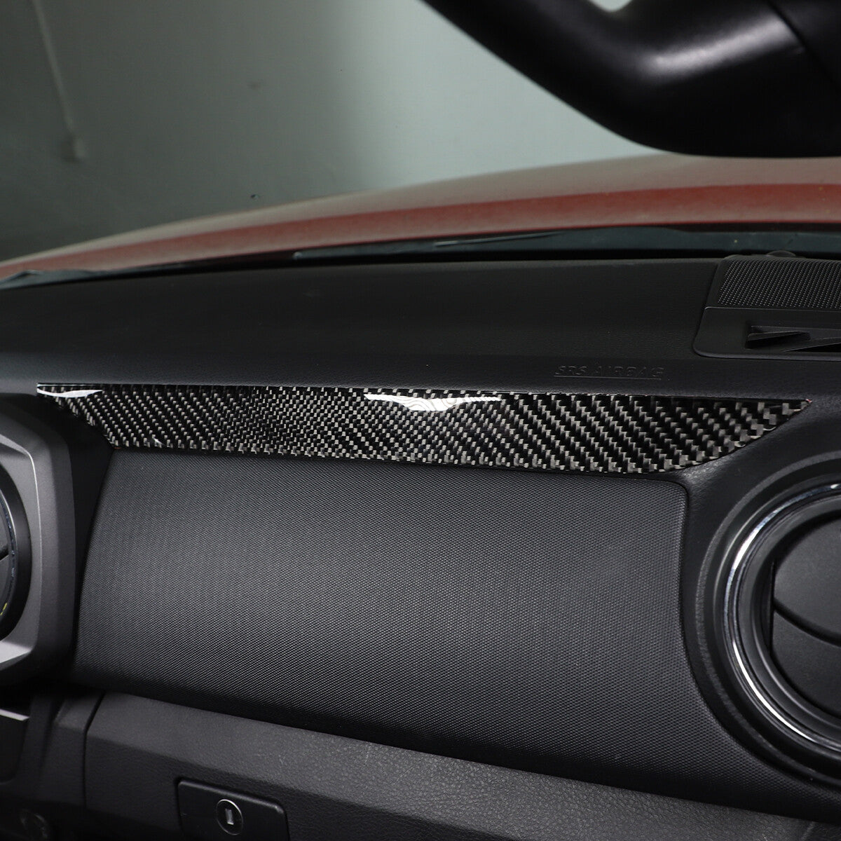carbon fiber dashboard center passenger side trim cover for Tacoma 15-20- n