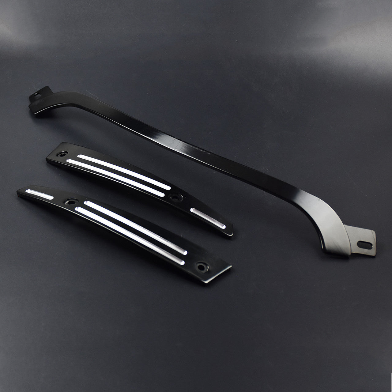 Motorcycle Split Windshield Center w/ Side Trim Fit for Harley Touring 2015-2019