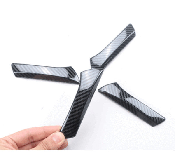 4PCS for Honda for Civic 2006-2011 Carbon Fiber Interior Door Control Cover Trim- v