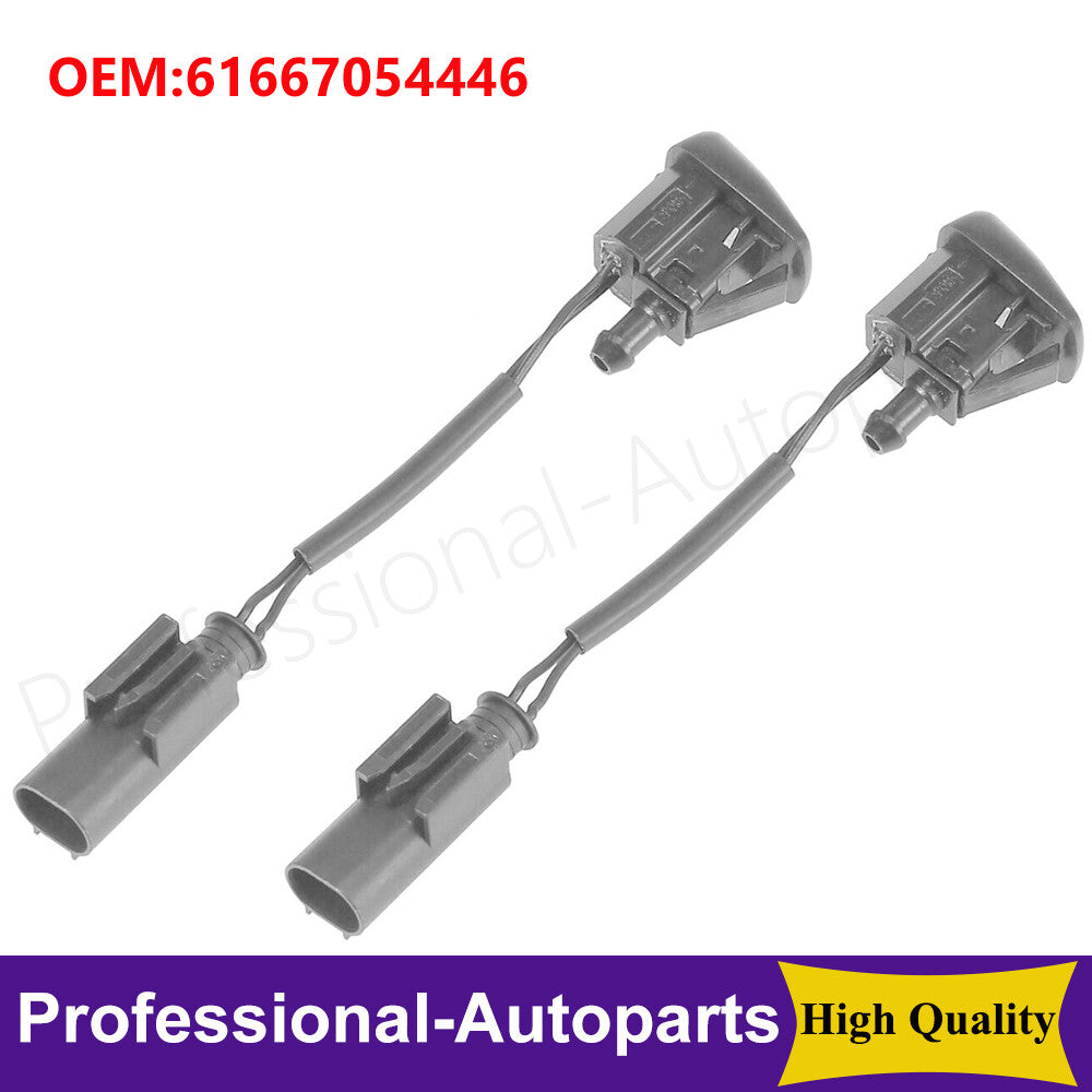 2PCS Windshield Washer Nozzle 61667054446for BMW M6 E63 E64 630i 635d 645Ci 650i Q
