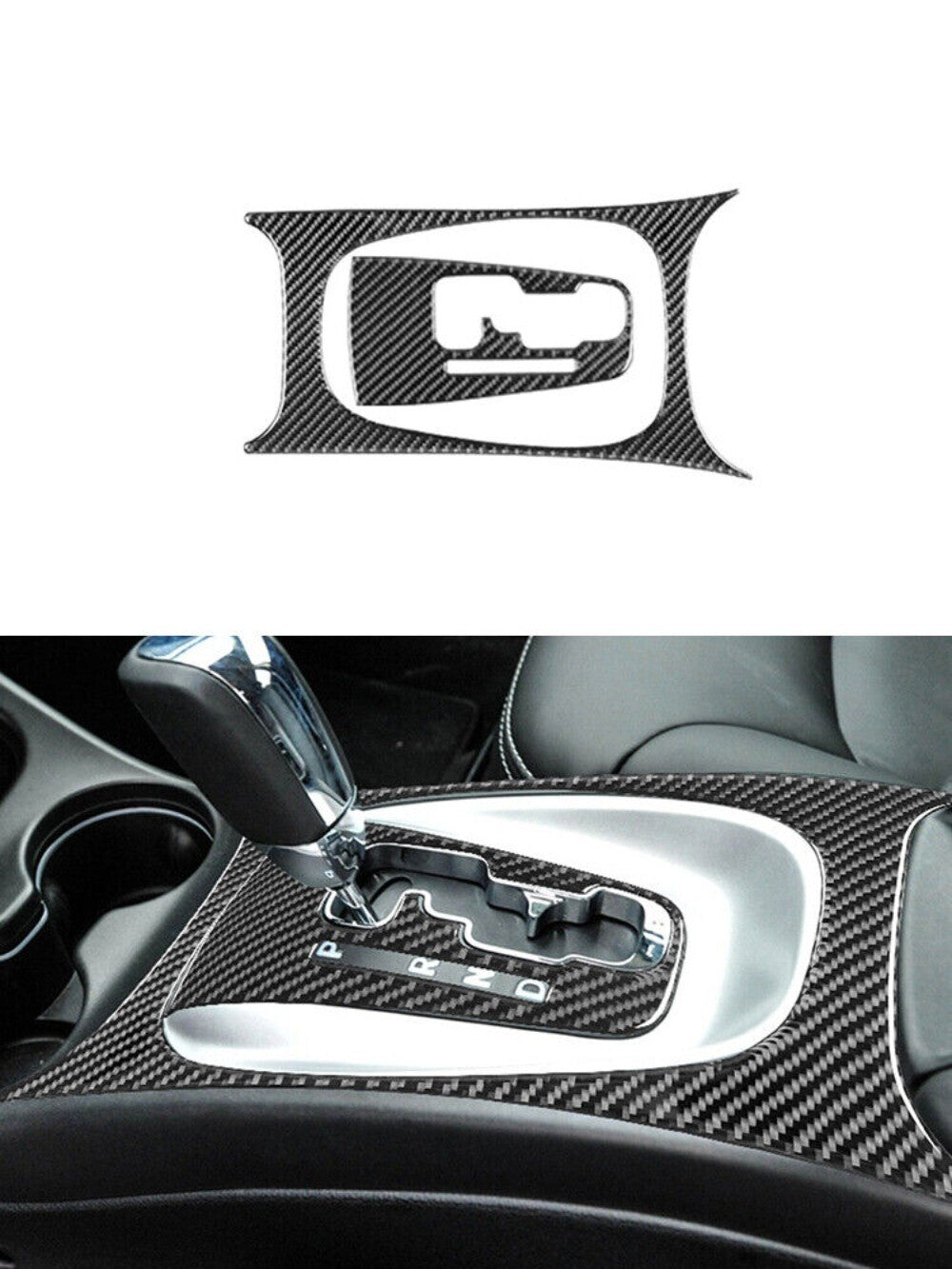 2pcs for Dodge Journey 2011-2017 Central Control Gear Shift Trim Cover Kit New n