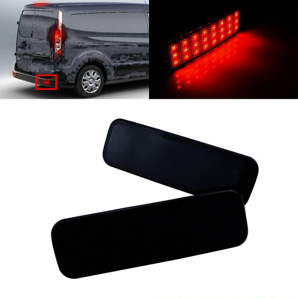 1pair LED Rear Bumper Reflector Brake Light For Transit Custom Connect New n