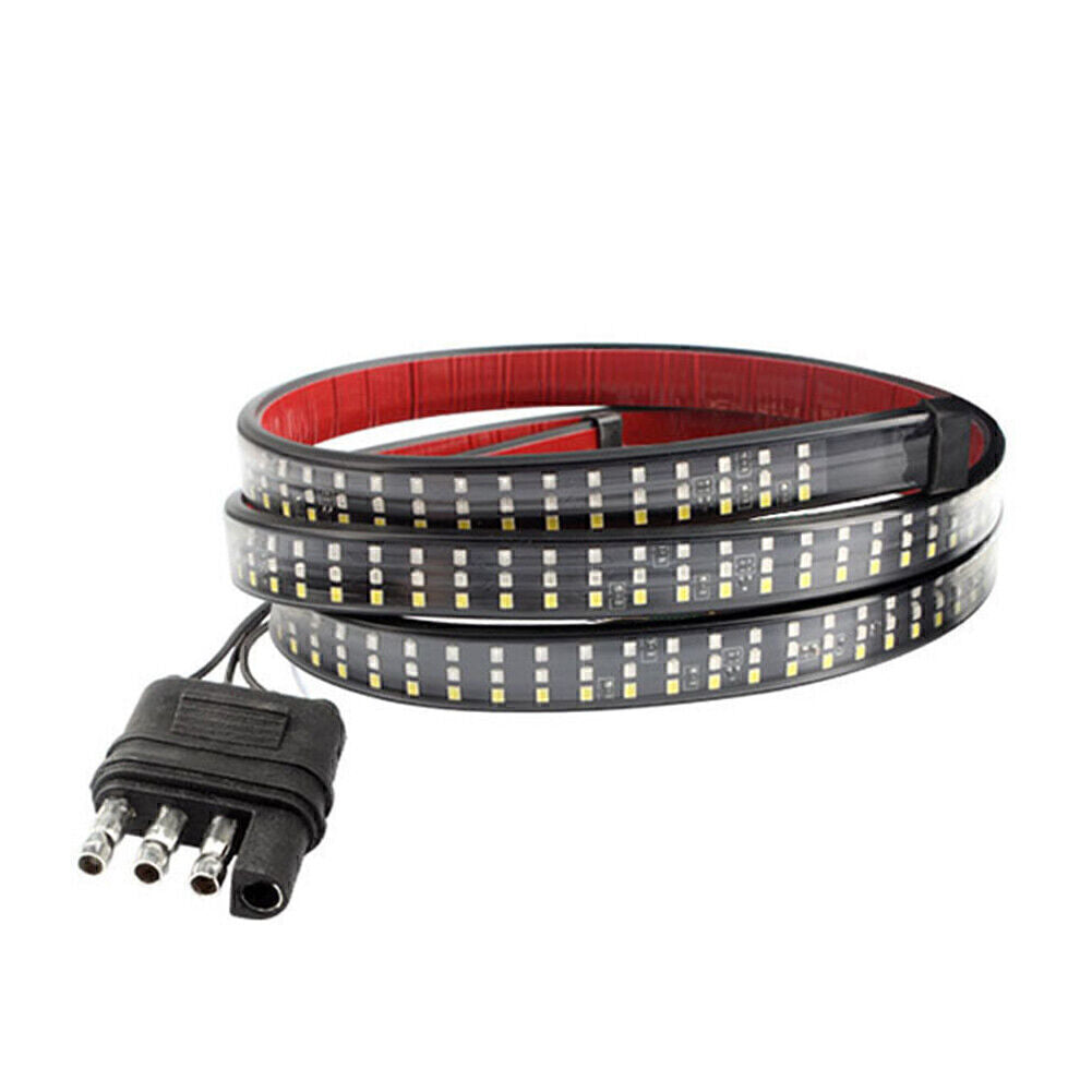 60 Triple Row Truck Tailgate Light Bar LED Strip Reverse Brake Turn Signal