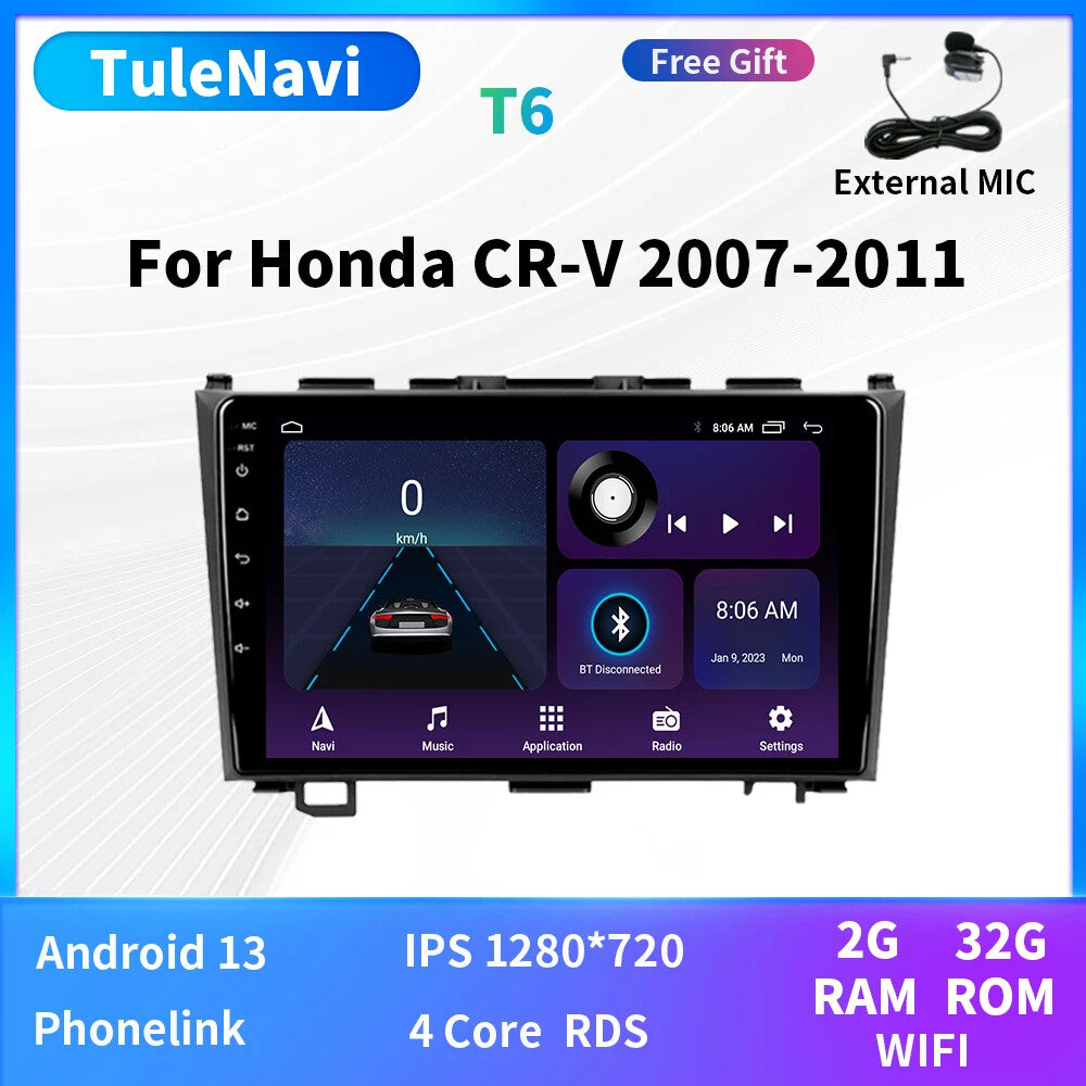 for Honda for CR-V CRV Car Radio Stereo Multimedia Player Head Unit GPS Navigation