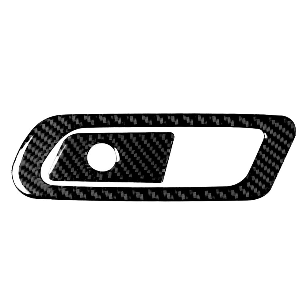 2Pcs for Audi for A4 B9 2017-19 Carbon Fiber Interior Glove Box Handle Cover Trim