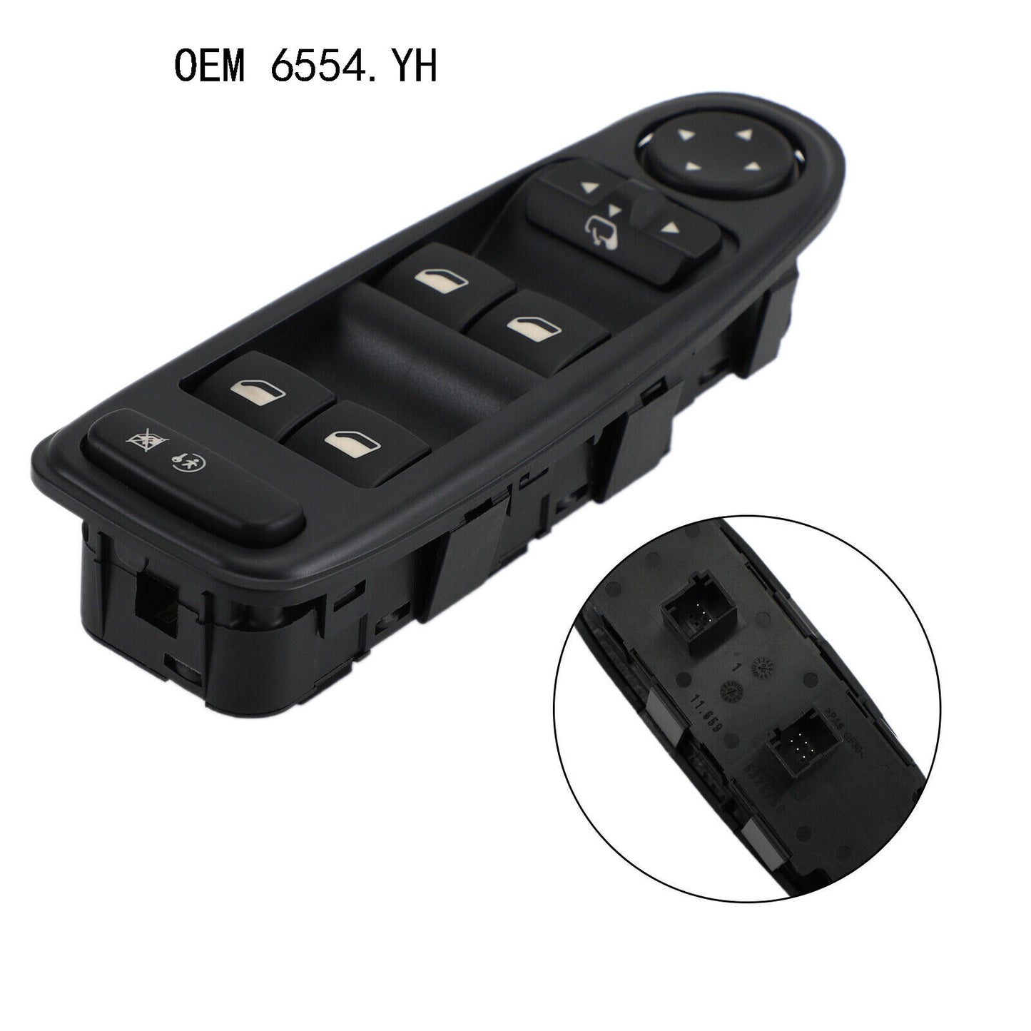 for CITROEN C4 Picasso 2006-2013 YU Power Window Switch Mirror Adjustment BLACK