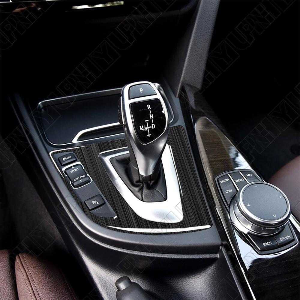 Carbon Fiber Gear Shift Panel Trim Sticker For 2013-17 for BMW 3 Series F30 F34 LHD Q