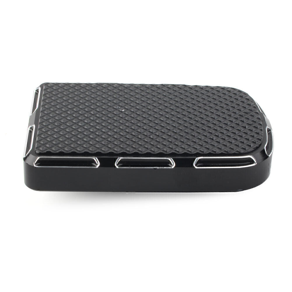 1X CNC Brake Pedal Pad Cover for Harley Road Glide Street Glide Softail Fatboy