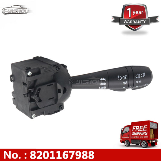 8201167988 for Dacia Sandero 2012 - 2016 Headlight and horn fog light switch Stalk LHD
