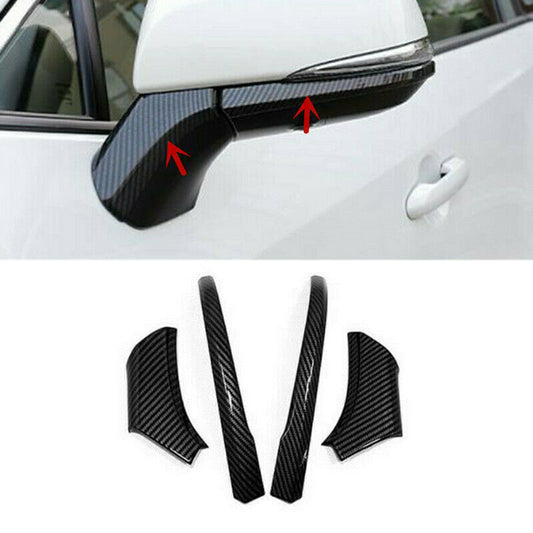 for Mazda CX-30 2020-2022 Carbon Fiber Interior Steering Wheel Cover Decor Trim v