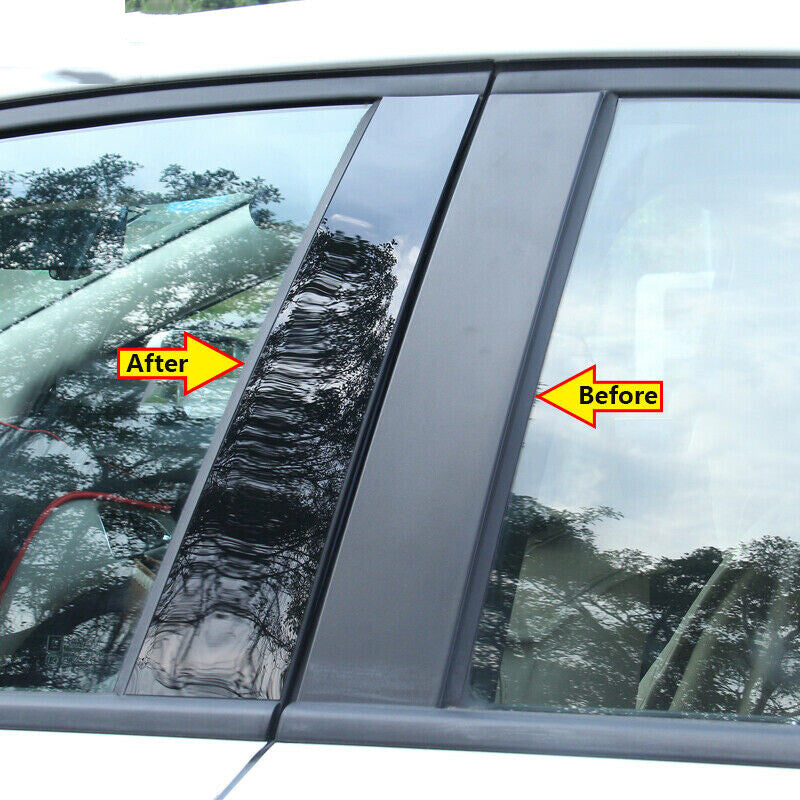ABS carbon fiber rearview mirror triangle decorative panel suitable for Smart 2009-2015- v
