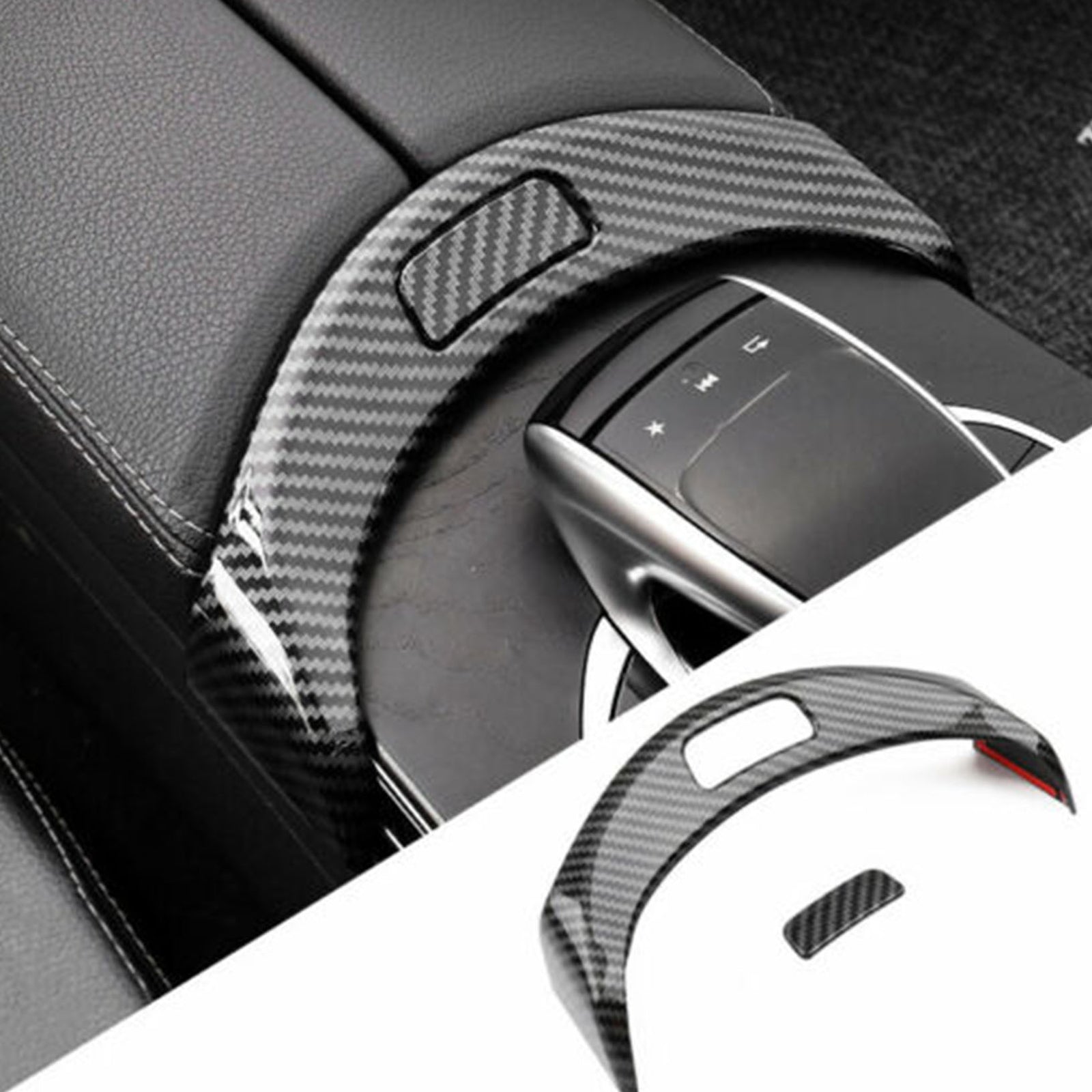 for Mercedes-Benz C Class W205 GLC X253 2015-2020 Car Armrest Box Button Frame
